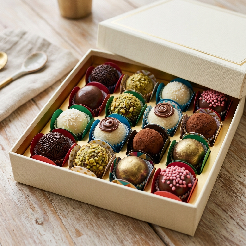 Caixa de brigadeiros gourmet